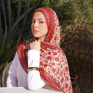 Nuovo Hijab Premium Sharut per Donne Musulmane, Morbido e Traspirante, <span class=keywords><strong>Elegante</strong></span> <span class=keywords><strong>Sciarpa</strong></span> Pashmina Stampata in Modal - Product Image 3