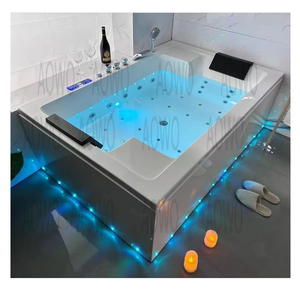 Vasca Idromassaggio di <span class=keywords><strong>Lusso</strong></span> per Interni, Spa con Getti d'Aria, Vasca per 2 Persone, Vasca Idromassaggio con Sorgente Termale - Product Image 1