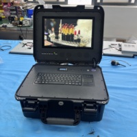 Portable 13.3 pouces 1080P TFT écran tactile LCD moniteur USB poignée pour extérieur UAV Station au sol valise de contrôle industriel