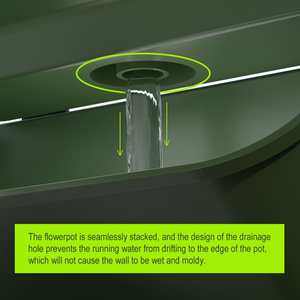 Trong Nhà Nhựa Dọc Vườn Tường Chậu Hoa Treo Container Tự Tưới Nước Dọc Vườn Trồng - Product Image 4