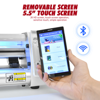 Machine de découpe de film hydrogel TPU pour autocollants de protection arrière de téléphone et protecteurs d'écran, traceur de 210 mm de largeur