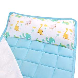 बच्चों के साथ झपकी मैट तकिया और कंबल के लिए पोर्टेबल लड़के की झपकी मैट डेकेयर, लड़कियों झपकी चटाई के लिए यात्रा - Product Image 3