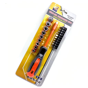 Caja de destornillador magnético 10 en 1, trinquete giratorio que ahorra trabajo, 3 Ajustes de par, mango de plástico Phillips Torx cromado, caja DIY - Product Image 4