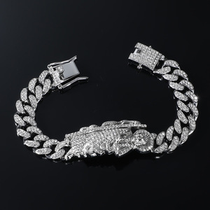 2026 Hot Selling Men's and Women's Hiphop Style Unique <b>Charm</b> Bracelet Unisex's Alloy Chain Bracelets Fashion Jewelry Wholesale - Product Image 3