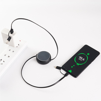 Câble de charge rétractable 3 en 2, chargeurs multiples avec support de téléphone pour tous les appareils, câble de charge avec A/C vers Type C/L/Micro USB