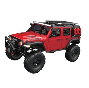 Juguetes/12/13/14 1/10 2,4G 4WD RC Car Full Proporcional Rock Crawler <span class=keywords><strong>RUBICON</strong></span> LED Light Climbing Truck Vehicle - Product Image 4