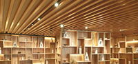Grossiste en bois tube carré WPC matériel pour décoration murale ou plafond intérieur ou cloison élégant rétro fabricant