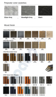 Panneaux acoustiques en bois naturel imperméables en noyer et chêne, lattes décoratives Akupanel, panneaux acoustiques muraux