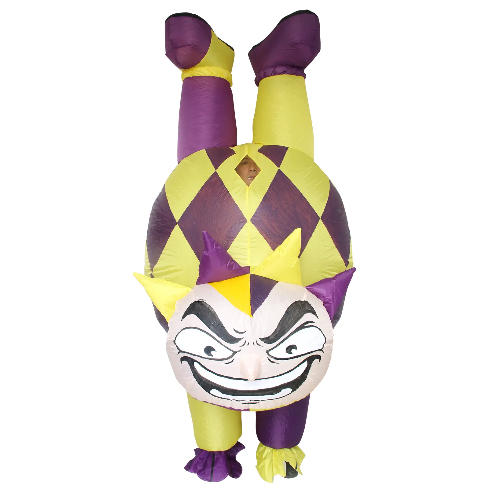 HUAYU New Design Comical Inflatable Costume Funny Handstand Clown Walking Blow Up Suit For Halloween Christmas Party