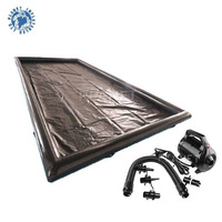 Tapis gonflable de retenue d'eau de collecteur portatif hermétique durable de lavage de bâche de PVC pour le lavage de voiture