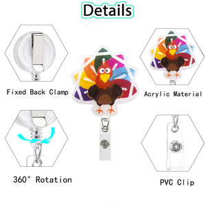 En stock : Porte-badge à paillettes turques avec clip arrière, porte-carte d'identité, porte-étiquette nominative, porte-carte d'identité, porte-documents décoratif anti-perte - Product Image 4