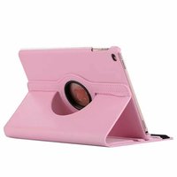 Étui pour tablette en cuir à motif litchi avec rotation à 360 degrés et protection anti-chute pour iPad 10.2 2019/2020/2021 (plusieurs couleurs)