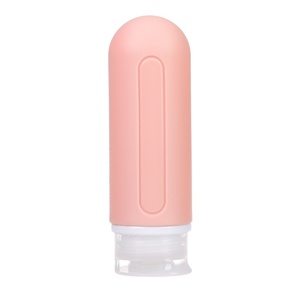 portable 4-in-1 Silicone Dispenser <b>Bottle</b> <b>Set</b> Reusable Soft Plastic <b>Travel</b> Lotion Shampoo Shower Gel-for Outdoor Camping - Product Image 6
