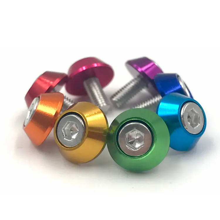 Asadores para motocicletas, 5 M6 M8 M10 Colorful lumluminum at LF ashasher asasket nonodizado Lain oodel asaskets