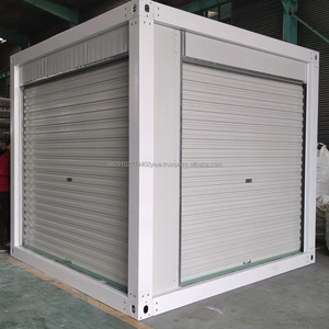 20 pieds en acier panneau sandwich conteneur paquet plat préfabriqué pliant Portable stockage entrepôt Garage appartement maison moderne - Product Image 5