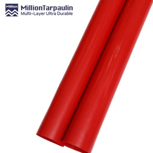 Lona <span class=keywords><strong>de</strong></span> PVC Naranja <span class=keywords><strong>de</strong></span> Alta Resistencia, Resistente a los Rayos UV, Retardante <span class=keywords><strong>de</strong></span> Fuego, para Construcción y Protección en Exteriores - Product Image 3