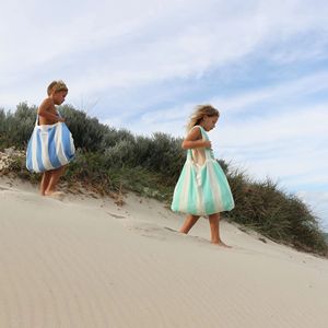 Tùy chỉnh phong cách mới 2-in-1 Tote Túi bãi biển Khăn gấp vào mang theo túi 100% cotton bãi biển Khăn - Product Image 2