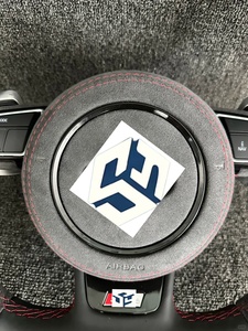 Volant de direction en cuir Alcantara entièrement personnalisé pour Audi <span class=keywords><strong>RS</strong></span> A4 A5 A6 C7 B8 R8 S3 S4 S5 Q7 A7 S7 TT RS3 RS5 RS6 RS7 B9 - Product Image 4