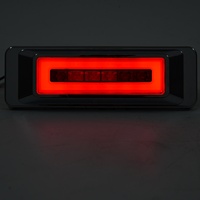 Nouvelle lampe de position latérale pour camion Hongjin 12-24V rouge à 24 LED avec indicateur de freinage étanche pour rénovation/amélioration