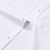 Chemises habillées blanches en coton pour hommes, à manches longues, boutonnées, pour affaires et mariages, personnalisables avec logo OEM, vente en gros