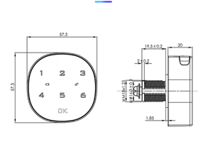 Cerradura Electrónica de Puerta con Panel Táctil de 7 Teclas y Cerraduras Digitales para Puertas de Fábrica, Taller y Casilleros Metálicos - Product Image 5