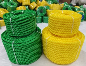 PP cord High Quality Twisted Polyethylene Rope Yellow And White Floating Poly <strong>Pro</strong> Cord Multipurpose Line - Product Image 3