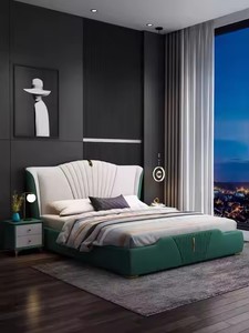 <span class=keywords><strong>2025</strong></span> Phổ Biến Hiện Đại Đơn Giản Giường Đôi Ánh Sáng Sang Trọng Giường Mềm Phòng Ngủ Nữ Hoàng Và Vua Giường Khung Với Lưu Trữ Nội Thất Phòng Ngủ Thiết Lập - Product Image 6