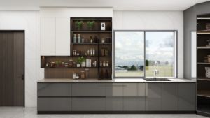 Juego <span class=keywords><strong>de</strong></span> armarios <span class=keywords><strong>de</strong></span> PVC completos a medida, armarios <span class=keywords><strong>de</strong></span> cocina <span class=keywords><strong>de</strong></span> <span class=keywords><strong>vinilo</strong></span> pequeños y modernos del proveedor <span class=keywords><strong>de</strong></span> Guangdong - Product Image 4