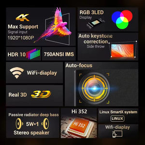 High Peak 1080P Wireless Smart Data Soft Light Dlp Laser Control remoto R & G Laser Pattern Mini <span class=keywords><strong>proyector</strong></span> - Product Image 2