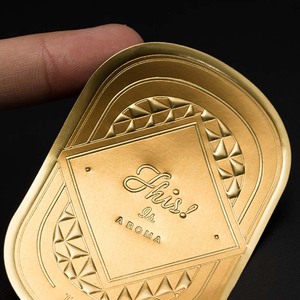 Biểu Tượng Tùy Chỉnh Dính Cá Nhân Không Thấm Nước Vàng Lá Nhãn Vòng Bao Bì Giấy Điện Thoại Di Động In Ấn Gói Nhãn Dán - Product Image 6