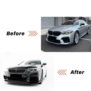 Pour Série 5 G30 G31 520i 530i 540i 2017 2018 2019 2020 Pare-chocs avant de voiture avec calandre de radiateur à LED Accessoires Tuning - Product Image 4