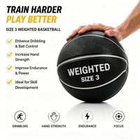 Balón de Baloncesto de Entrenamiento de Tamaño Personalizado 3, para Mejorar el Control del Balón y la Fuerza de Agarre, para Interiores y Exteriores, Fabricante OEM, 600g 900g