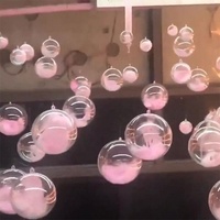 Toutes sortes de tailles différentes pour la décoration intérieure de mariage et de fête Boule transparente pour le bricolage Ornements à remplir en plastique transparent