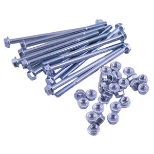 M6*100 สกรูหัวหกเหลี่ยมแบบยาว ผิวเรียบ M3 ชุดเครื่องกำเนิดไฟฟ้า ชิ้นส่วนเครื่องจักรวิศวกรรม รวมถึงน็อต 100 ชิ้น/แพ็คเกจ - Product Image 4