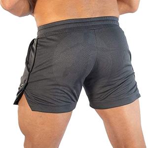 Pantalones cortos de gimnasio para hombre de alta calidad al por mayor con diseño de logotipo personalizado pantalones cortos de algodón negro informal cantidad lisa - Product Image 4