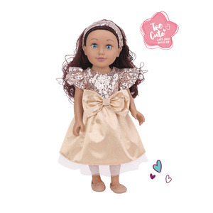 Poupées de 46 cm avec de jolis <span class=keywords><strong>yeux</strong></span> 3D, tête et pieds en vinyle, corps rotatif à 360 degrés, rembourrage en coton, poupées bébés en plastique de 18 pouces, cadeau - Product Image 5