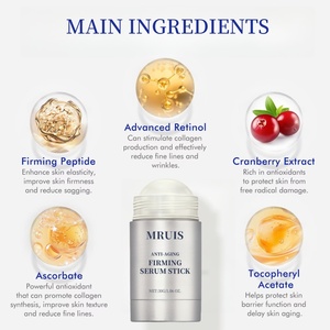 Sérum raffermissant en stick en gros sous marque privée 30g <span class=keywords><strong>Anti</strong></span>-âge <span class=keywords><strong>Anti</strong></span>-rides Sérum liftant Raffermissant Lignes de rire Réparation du visage et du cou - Product Image 3