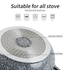 طقم من الألومنيوم المصبوب بالحث 8 قطع من الثلج ، وعاء الحساء للطبخ من قبل الشركة المصنعة - Product Image 2