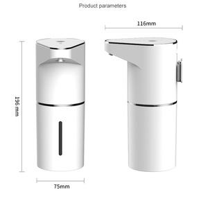 Dispensador automático <span class=keywords><strong>de</strong></span> jabón <span class=keywords><strong>de</strong></span> 380ml, dispensador <span class=keywords><strong>de</strong></span> líquido con pantalla inteligente sin contacto, USB eléctrico resistente al agua para el hogar y el <span class=keywords><strong>baño</strong></span> - Product Image 5