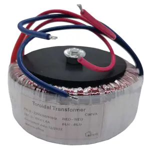 50/60Hz PRI 0-110V SEC 0-15V/1A 0-9V/1.7A 0-21V/2.1A Rated Power 80W Amplifier Toroidal Transformers