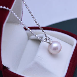 Collar de Perlas de Agua Dulce de Zhuji de 12-13 mm, Color Morado Demonio, Luz Intensa, Pequeñas Imperfecciones, Plata S925, Cadena Chopin en Forma de Y, Venta al por Mayor - Product Image 2