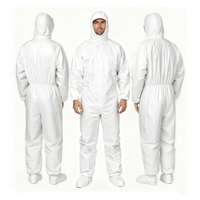 Combinaison de travail non tissée en PP, vêtements de protection industrielle, anti-poussière, combinaison de protection jetable, protection chimique