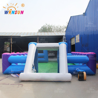 WINSUN Jeu de football gonflable géant interactif d'extérieur CE Commercial, terrain de football en PVC pour adultes, sans plomb, ignifuge et étanche