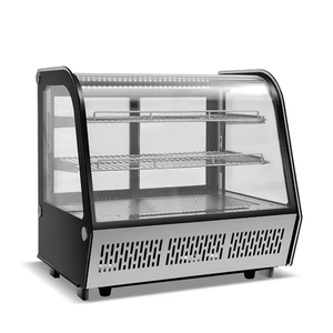 ตู้เย็นขนาดเล็กสำหรับโชว์เค้กขนมอบที่ทำจากแก้วทรงโค้งของ Sm2 - Product Image 1