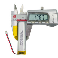 Baterai Lithium Polymer 3.7V 1200mAh NTC -20 Bentuk Strip Panjang yang Dapat Disesuaikan ℃ ~60 ℃   Baterai Lipo KC CB IEC untuk Sikat Gigi Elektrik