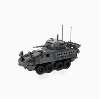Petite pièce de construction MOC-146076 Véhicule blindé d'infanterie M1296 Série militaire créative