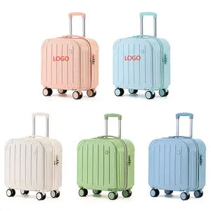 ABS PC Carryon Airplane Travel Duffel Trolley Bag Mini Luggage Suitcase Boarding Password Box Silent Universal Wheel