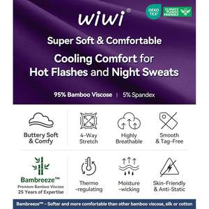 Camisón sin mangas personalizado para mujer, cuello en V, ropa de dormir de viscosa de bambú, talla S-4X - Product Image 6