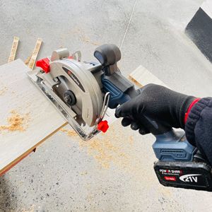 Juego de Herramientas Eléctricas Inalámbricas de 21 V y 10 en 1 con Martillo Eléctrico, Taladro Percutor, Amoladora Angular, Llave Inglesa, Sierra <span class=keywords><strong>Circular</strong></span> y Estuche Rígido - Product Image 4