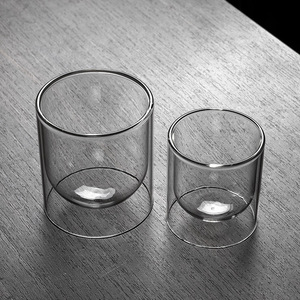 Bicchieri da Birra in Vetro a Doppia Parete Resistenti al Calore con Design Contemporaneo per Regali Aziendali dal Fornitore Cinese - Product Image 4